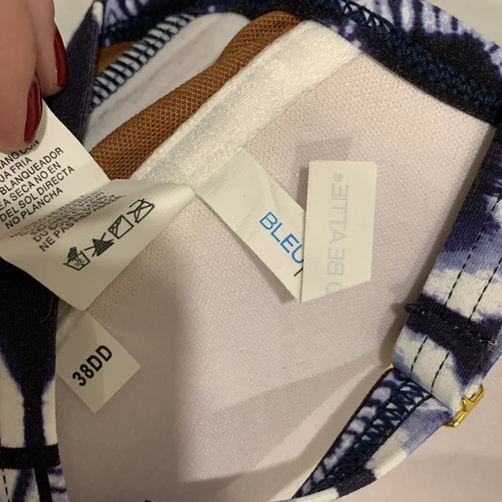 Blue Patterned Bikini Set-underwire - Picture 11 of 14